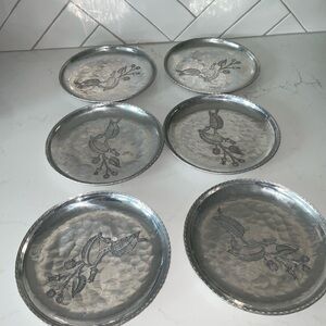 Wrought Faberware aluminum plates